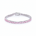 Bracciale Tennis Rosa in Moissanite