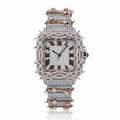 Orologio Luxury con Moissanite VVS e Dettagli Spike