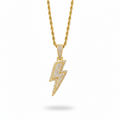 Pendente Fulmine Oro Moissanite - Energia e Stile