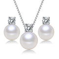 Set Collana e Orecchini Perla Argento 925 - Eleganza Classica