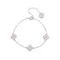 Bracciale Quadrifoglio Moissanite in Argento