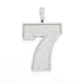 Pendente Numero 7 con Moissanite