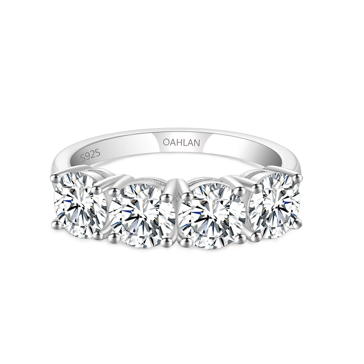 Anello Eternity con 4 Moissanite - Offerta Speciale