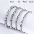 Set Collana e Bracciale Tennis Argento 925 Moissanite - Eleganza Completa con Garanzia