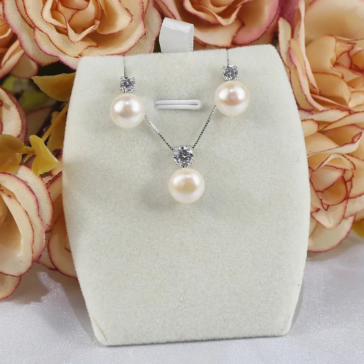 Set Collana e Orecchini Perla Argento 925 - Eleganza Classica