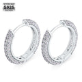 Orecchini a Cerchio in Argento Sterling S925 vvs